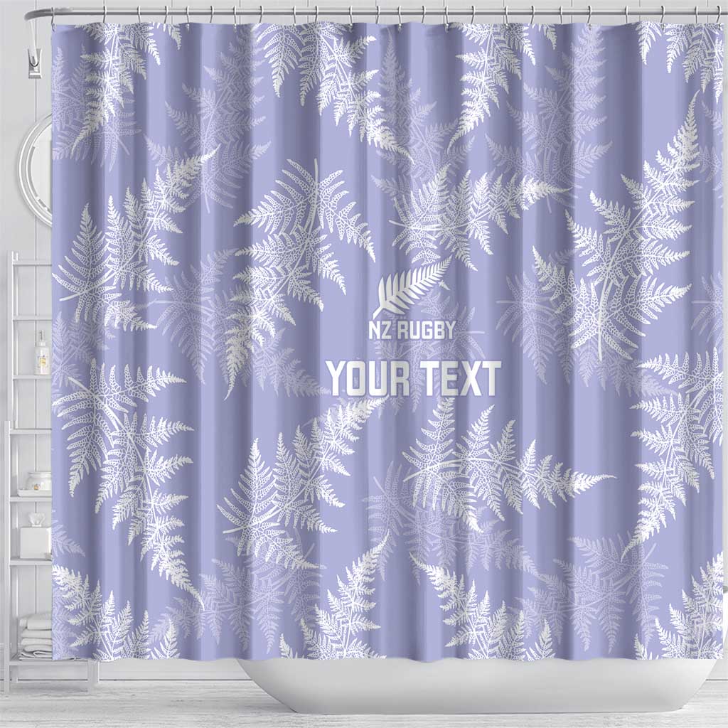 New Zealand Silver Fern Rugby Custom Shower Curtain Go Aotearoa Champions Purple Version - Aussie Hoodie