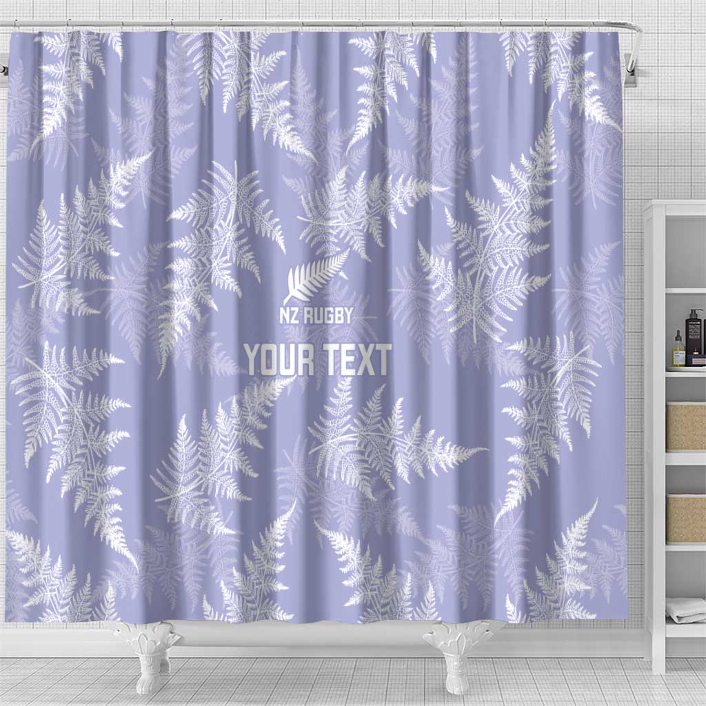 New Zealand Silver Fern Rugby Custom Shower Curtain Go Aotearoa Champions Purple Version - Aussie Hoodie