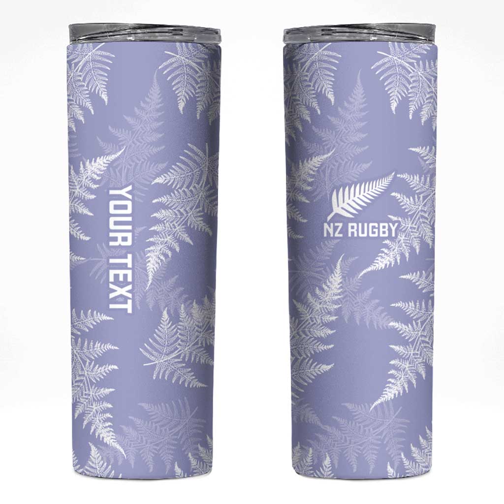 New Zealand Silver Fern Rugby Custom Skinny Tumbler Go Aotearoa Champions Purple Version - Aussie Hoodie