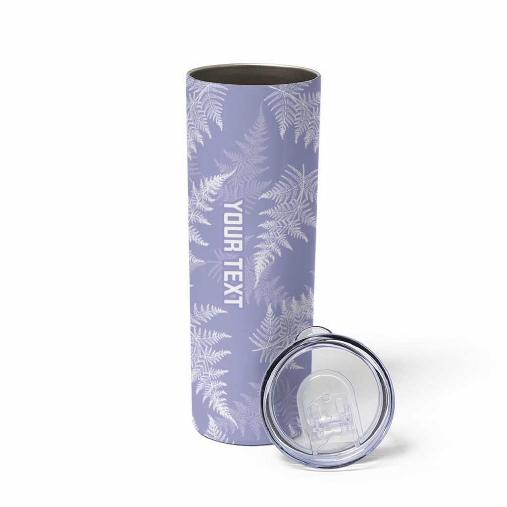 New Zealand Silver Fern Rugby Custom Skinny Tumbler Go Aotearoa Champions Purple Version - Aussie Hoodie