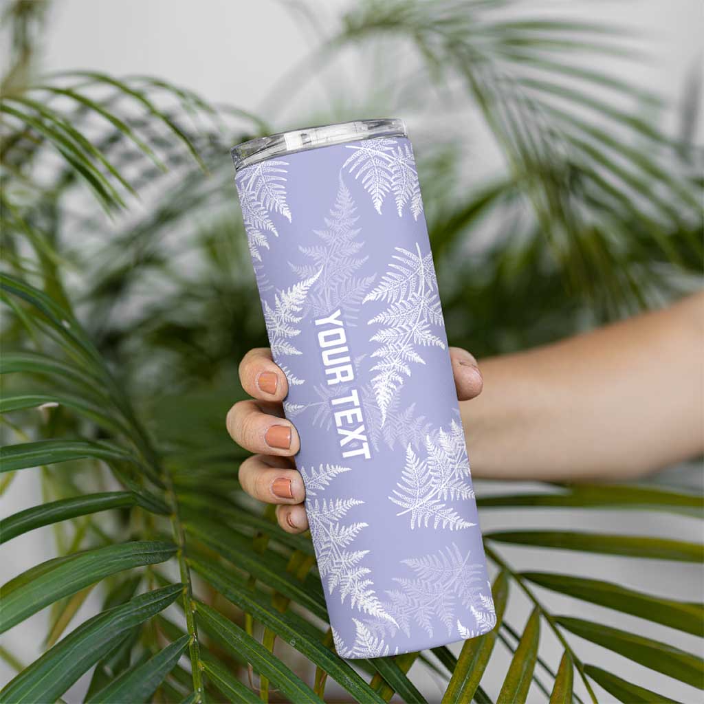 New Zealand Silver Fern Rugby Custom Skinny Tumbler Go Aotearoa Champions Purple Version - Aussie Hoodie