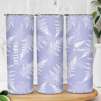 New Zealand Silver Fern Rugby Custom Skinny Tumbler Go Aotearoa Champions Purple Version - Aussie Hoodie