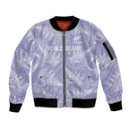 New Zealand Silver Fern Rugby Custom Sleeve Zip Bomber Jacket Go Aotearoa Champions Purple Version - Aussie Hoodie