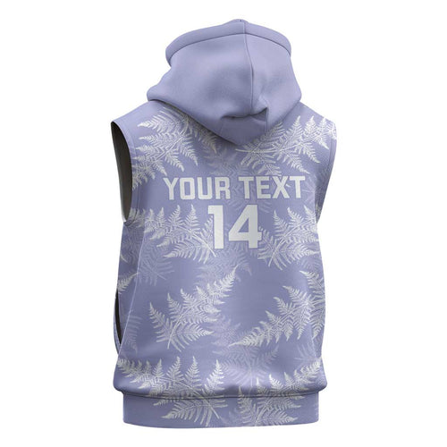 New Zealand Silver Fern Rugby Custom Sleeveless Hoodie Go Aotearoa Champions Purple Version - Aussie Hoodie