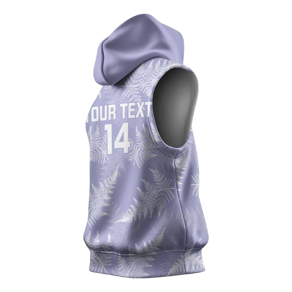 New Zealand Silver Fern Rugby Custom Sleeveless Hoodie Go Aotearoa Champions Purple Version - Aussie Hoodie