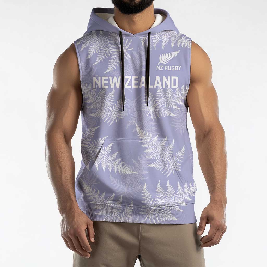 New Zealand Silver Fern Rugby Custom Sleeveless Hoodie Go Aotearoa Champions Purple Version - Aussie Hoodie