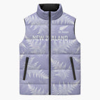 New Zealand Silver Fern Rugby Custom Sleeveless Puffer Jacket Go Aotearoa Champions Purple Version - Aussie Hoodie