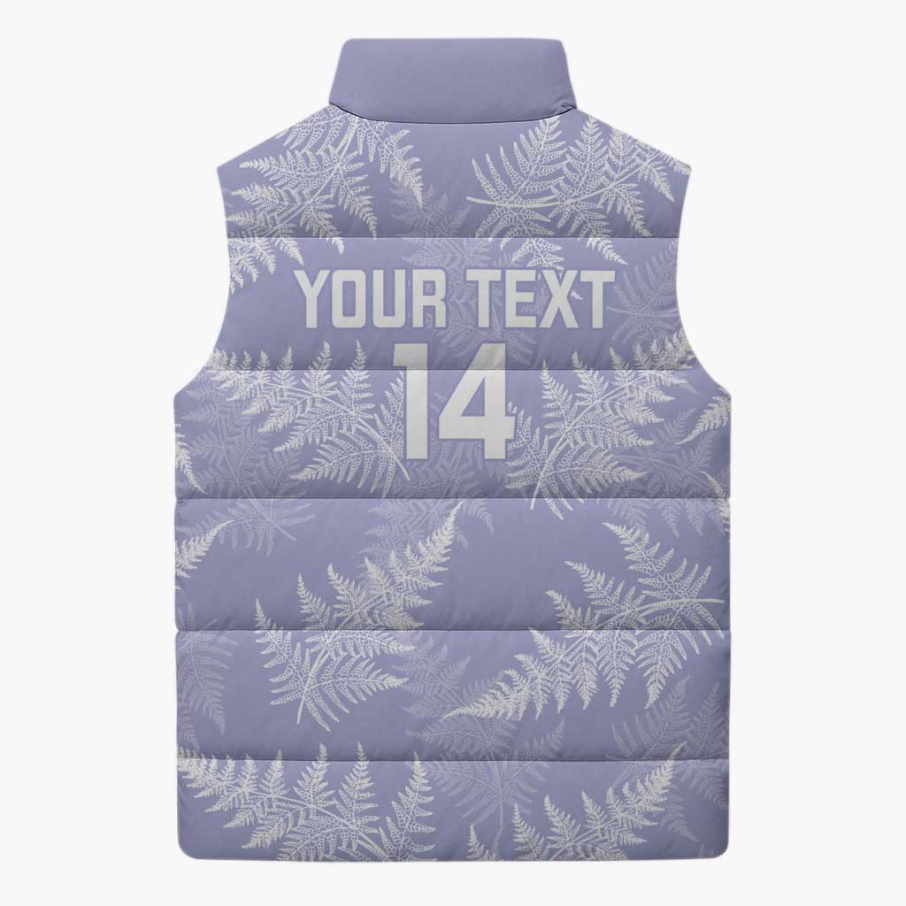 New Zealand Silver Fern Rugby Custom Sleeveless Puffer Jacket Go Aotearoa Champions Purple Version - Aussie Hoodie