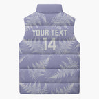 New Zealand Silver Fern Rugby Custom Sleeveless Puffer Jacket Go Aotearoa Champions Purple Version - Aussie Hoodie
