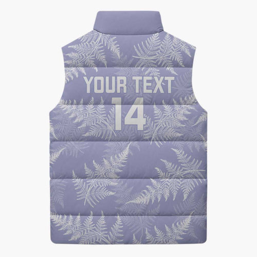 New Zealand Silver Fern Rugby Custom Sleeveless Puffer Jacket Go Aotearoa Champions Purple Version - Aussie Hoodie