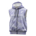 New Zealand Silver Fern Rugby Custom Sleeveless Zip Hoodie Go Aotearoa Champions Purple Version LT14