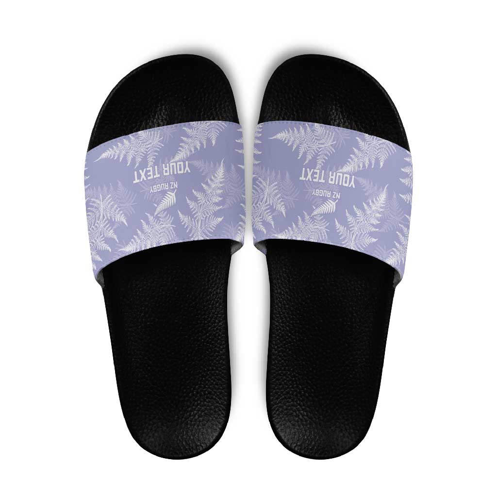 New Zealand Silver Fern Rugby Custom Slide Sandals Go Aotearoa Champions Purple Version - Aussie Hoodie