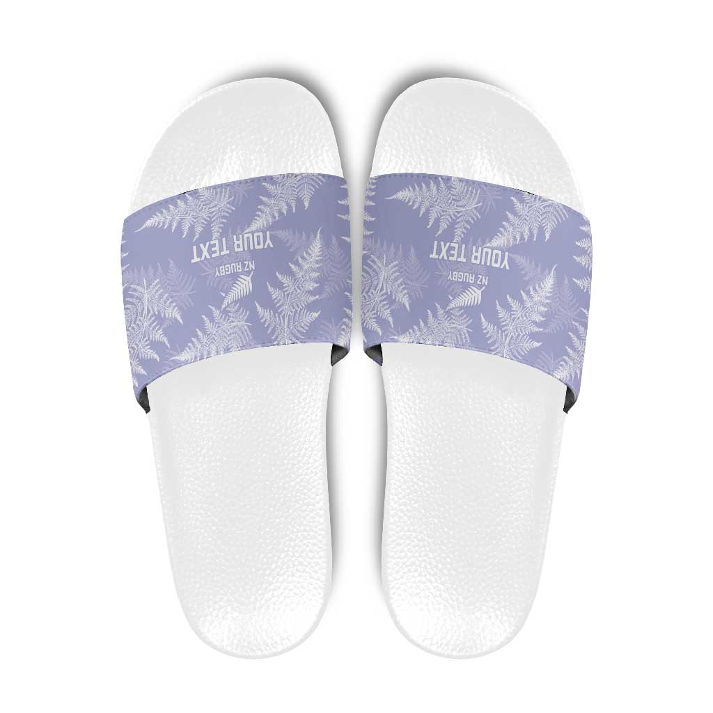 New Zealand Silver Fern Rugby Custom Slide Sandals Go Aotearoa Champions Purple Version - Aussie Hoodie