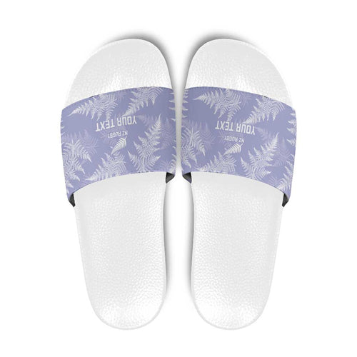 New Zealand Silver Fern Rugby Custom Slide Sandals Go Aotearoa Champions Purple Version - Aussie Hoodie