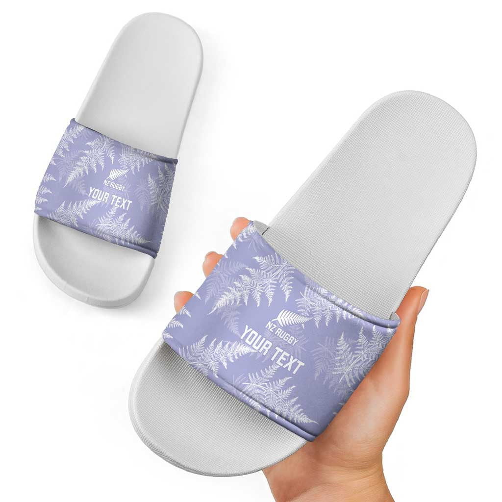 New Zealand Silver Fern Rugby Custom Slide Sandals Go Aotearoa Champions Purple Version - Aussie Hoodie