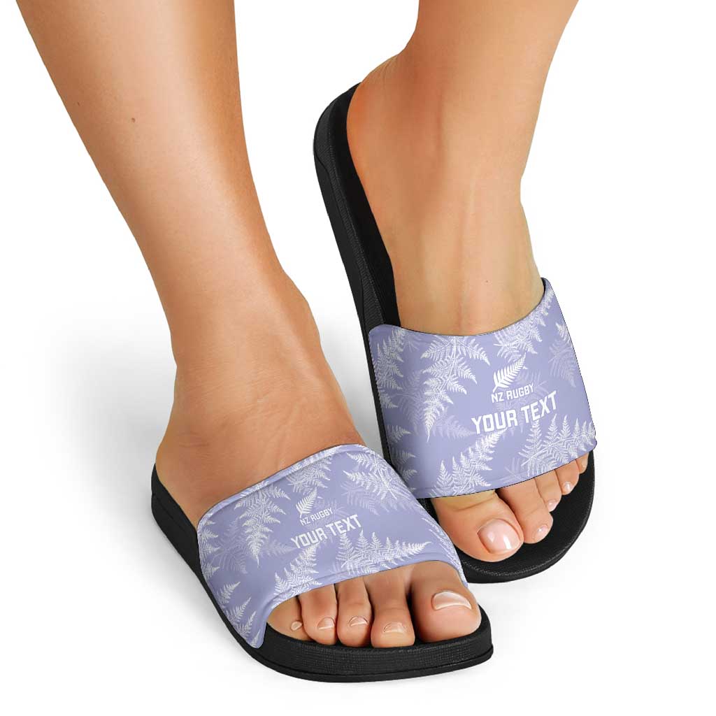 New Zealand Silver Fern Rugby Custom Slide Sandals Go Aotearoa Champions Purple Version - Aussie Hoodie