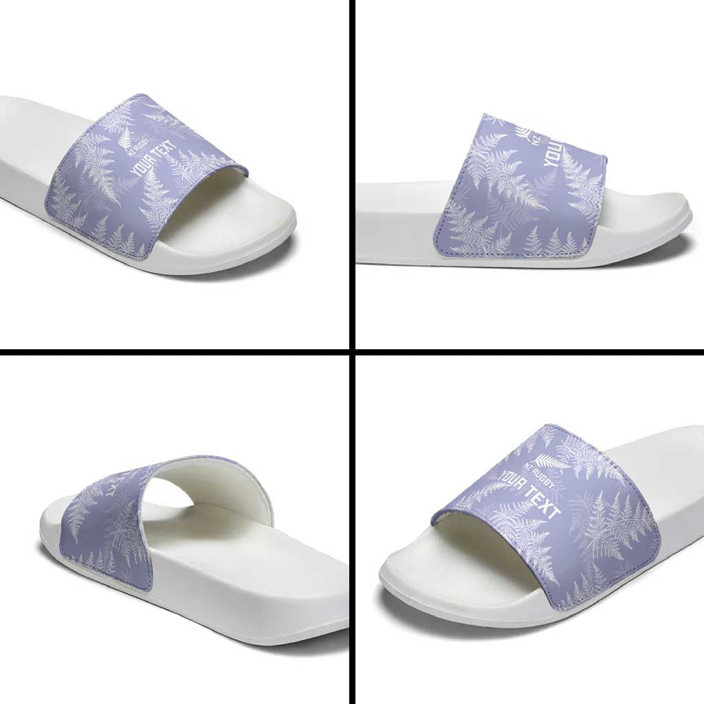 New Zealand Silver Fern Rugby Custom Slide Sandals Go Aotearoa Champions Purple Version - Aussie Hoodie