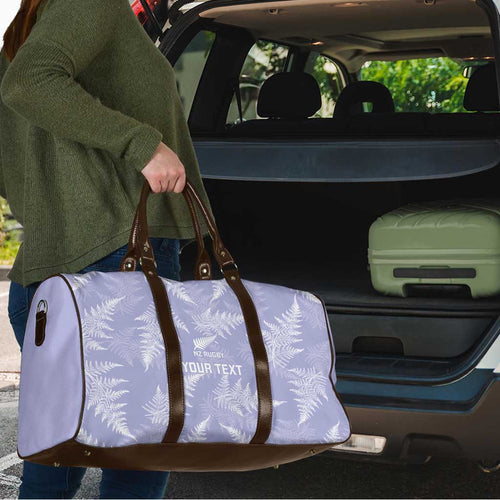 New Zealand Silver Fern Rugby Custom Travel Bag Go Aotearoa Champions Purple Version - Aussie Hoodie