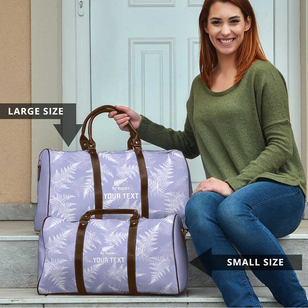 New Zealand Silver Fern Rugby Custom Travel Bag Go Aotearoa Champions Purple Version - Aussie Hoodie