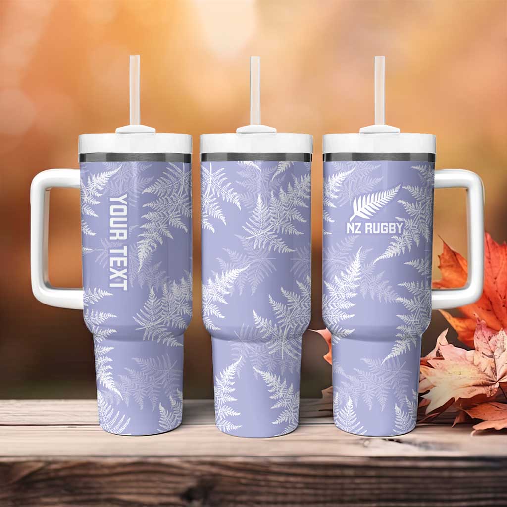 New Zealand Silver Fern Rugby Custom Tumbler With Handle Go Aotearoa Champions Purple Version - Aussie Hoodie