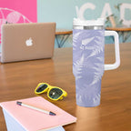 New Zealand Silver Fern Rugby Custom Tumbler With Handle Go Aotearoa Champions Purple Version - Aussie Hoodie