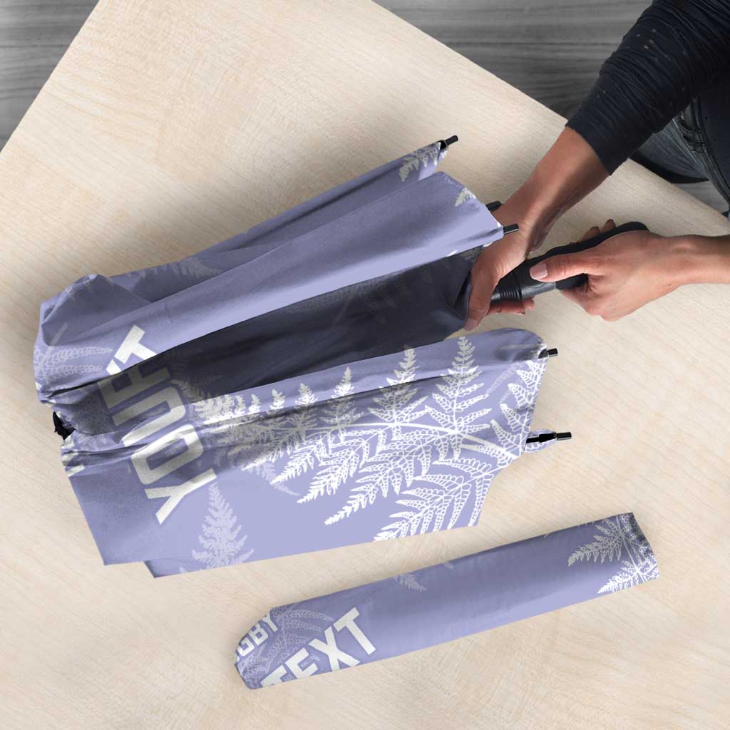 New Zealand Silver Fern Rugby Custom Umbrella Go Aotearoa Champions Purple Version - Aussie Hoodie