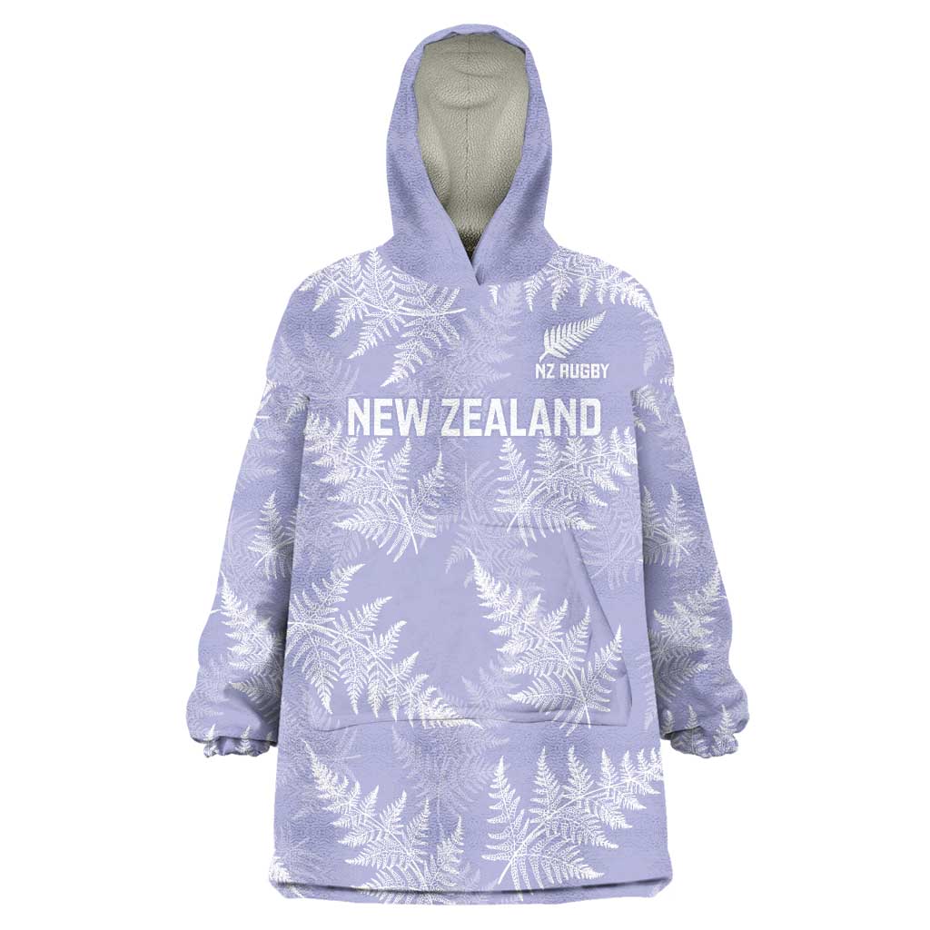 New Zealand Silver Fern Rugby Custom Wearable Blanket Hoodie Go Aotearoa Champions Purple Version - Aussie Hoodie