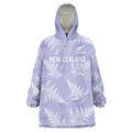 New Zealand Silver Fern Rugby Custom Wearable Blanket Hoodie Go Aotearoa Champions Purple Version - Aussie Hoodie