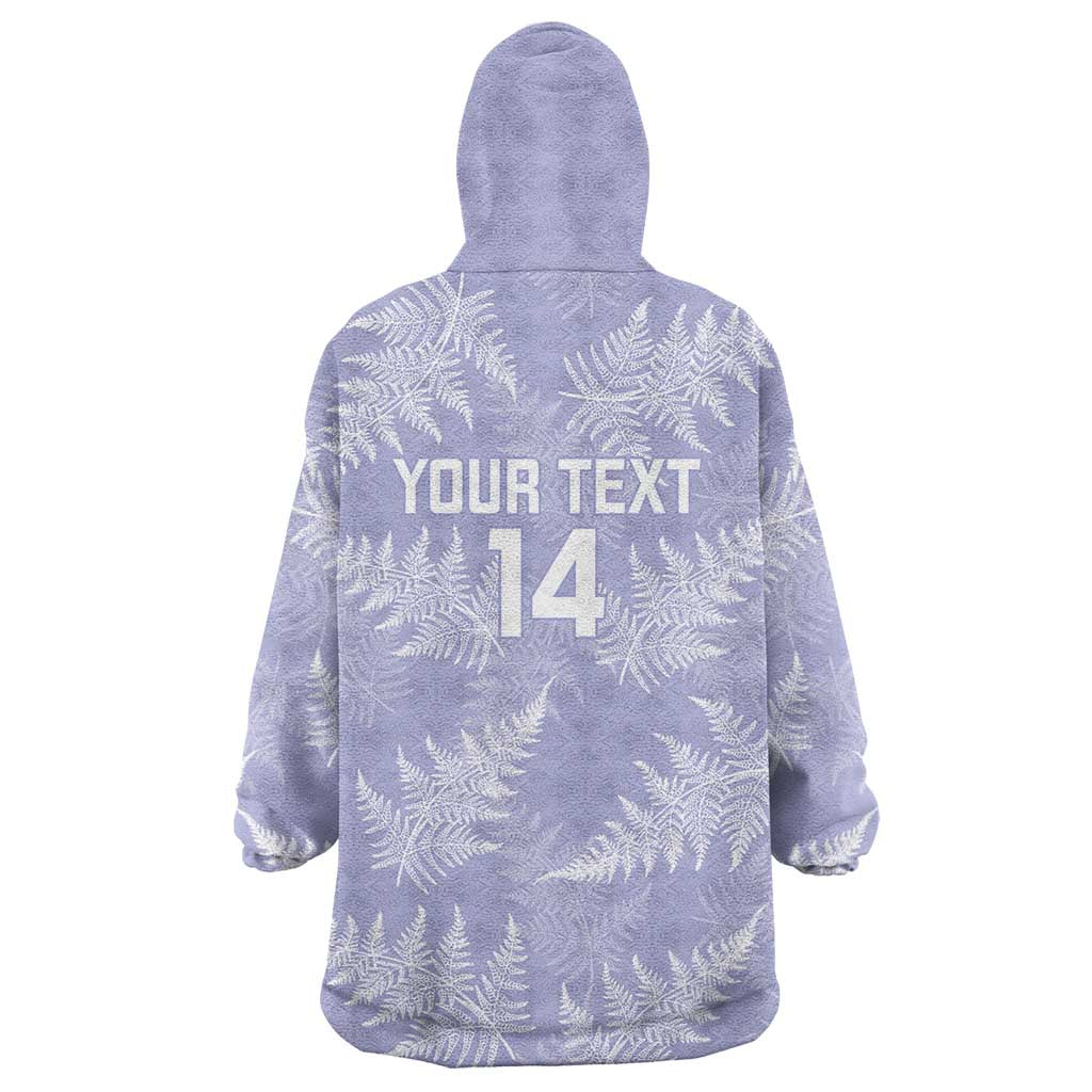 New Zealand Silver Fern Rugby Custom Wearable Blanket Hoodie Go Aotearoa Champions Purple Version - Aussie Hoodie