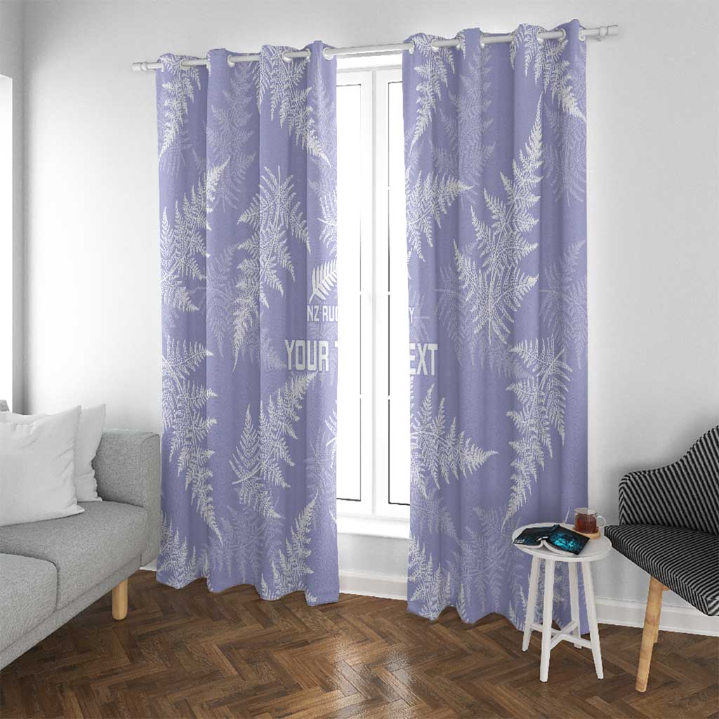 New Zealand Silver Fern Rugby Custom Window Curtain Go Aotearoa Champions Purple Version - Aussie Hoodie