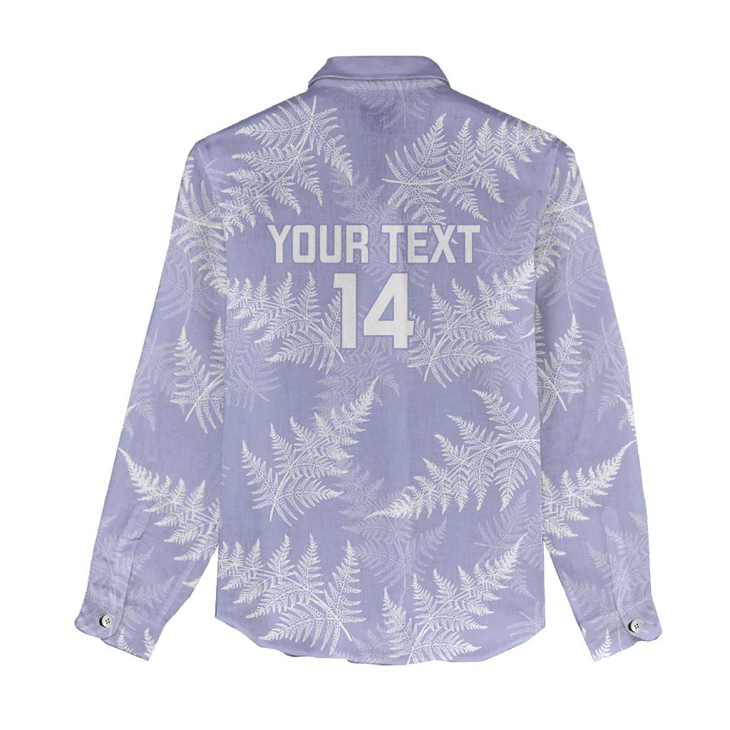 New Zealand Silver Fern Rugby Custom Women Casual Shirt Go Aotearoa Champions Purple Version - Aussie Hoodie