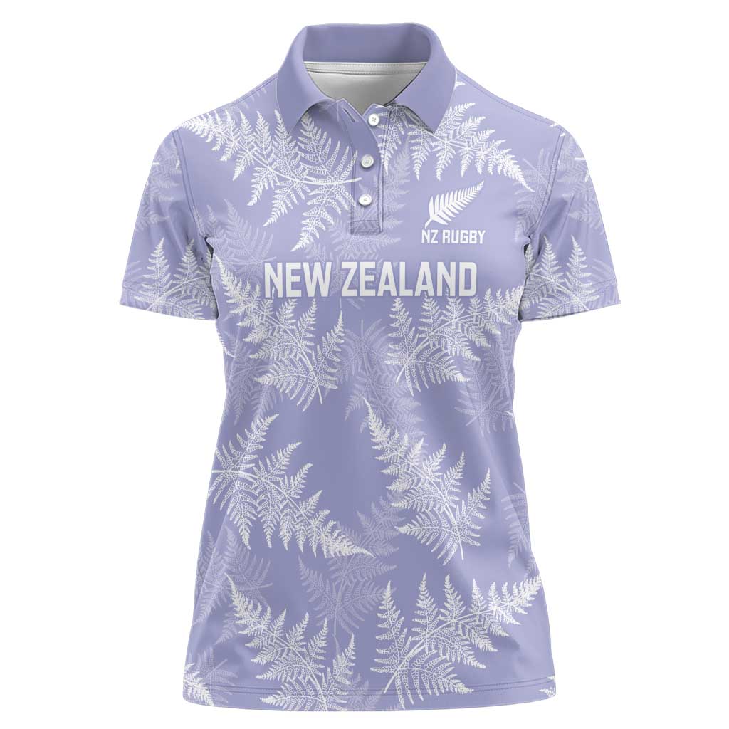 New Zealand Silver Fern Rugby Custom Women Polo Shirt Go Aotearoa Champions Purple Version - Aussie Hoodie