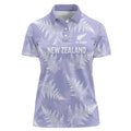 New Zealand Silver Fern Rugby Custom Women Polo Shirt Go Aotearoa Champions Purple Version - Aussie Hoodie