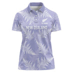 New Zealand Silver Fern Rugby Custom Women Polo Shirt Go Aotearoa Champions Purple Version - Aussie Hoodie