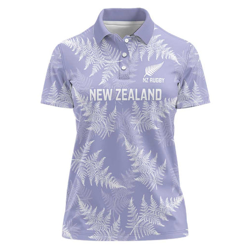 New Zealand Silver Fern Rugby Custom Women Polo Shirt Go Aotearoa Champions Purple Version - Aussie Hoodie