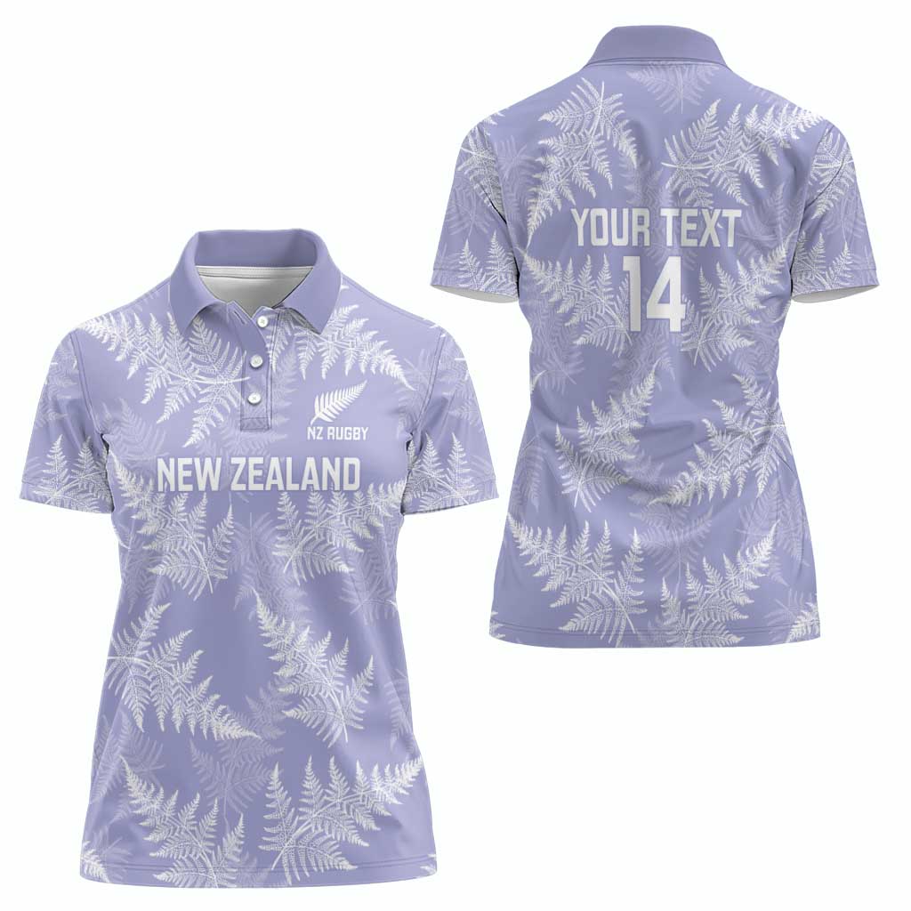 New Zealand Silver Fern Rugby Custom Women Polo Shirt Go Aotearoa Champions Purple Version - Aussie Hoodie