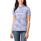New Zealand Silver Fern Rugby Custom Women Polo Shirt Go Aotearoa Champions Purple Version - Aussie Hoodie