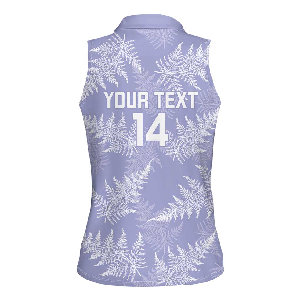 New Zealand Silver Fern Rugby Custom Women Sleeveless Polo Shirt Go Aotearoa Champions Purple Version - Aussie Hoodie
