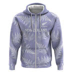 New Zealand Silver Fern Rugby Custom Zip Hoodie Go Aotearoa Champions Purple Version - Aussie Hoodie