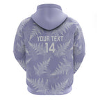 New Zealand Silver Fern Rugby Custom Zip Hoodie Go Aotearoa Champions Purple Version - Aussie Hoodie