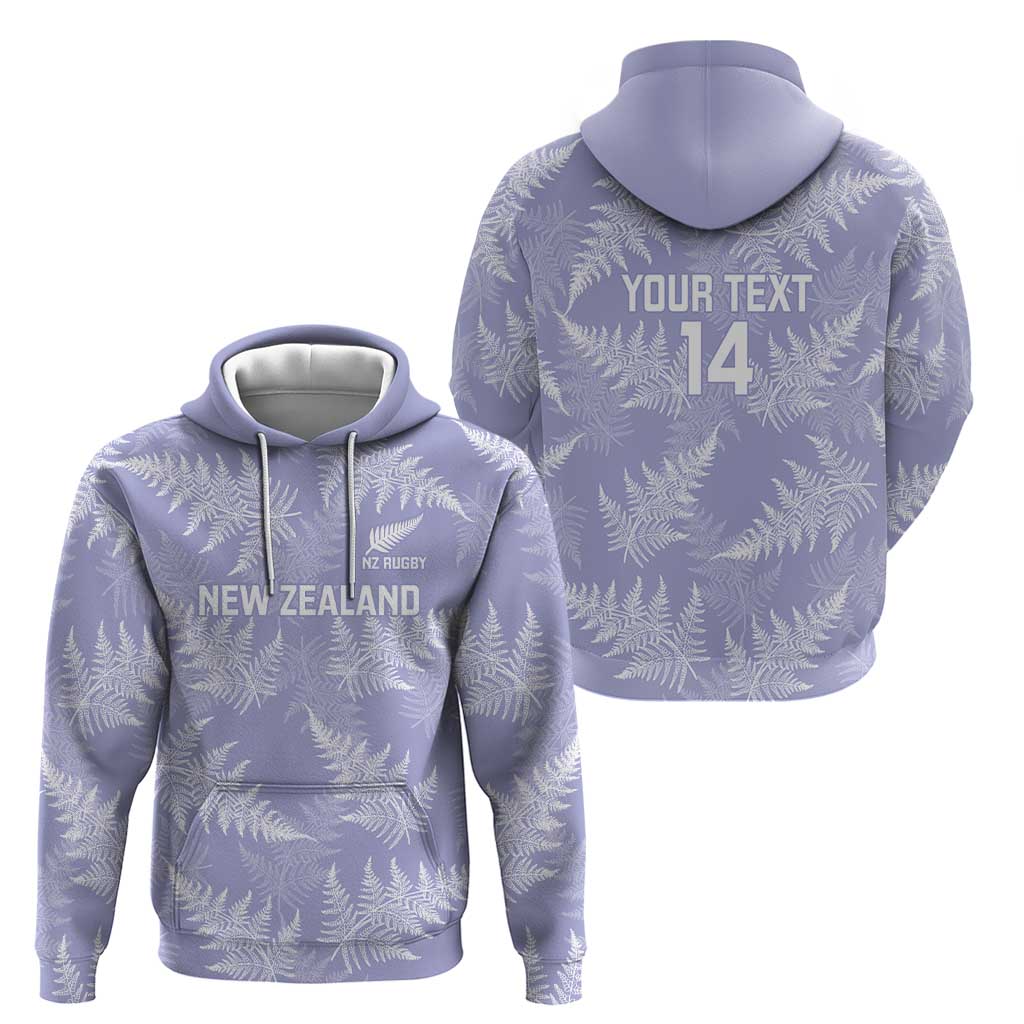 New Zealand Silver Fern Rugby Custom Zip Hoodie Go Aotearoa Champions Purple Version - Aussie Hoodie