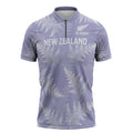 New Zealand Silver Fern Rugby Custom Zipper Polo Shirt Go Aotearoa Champions Purple Version - Aussie Hoodie