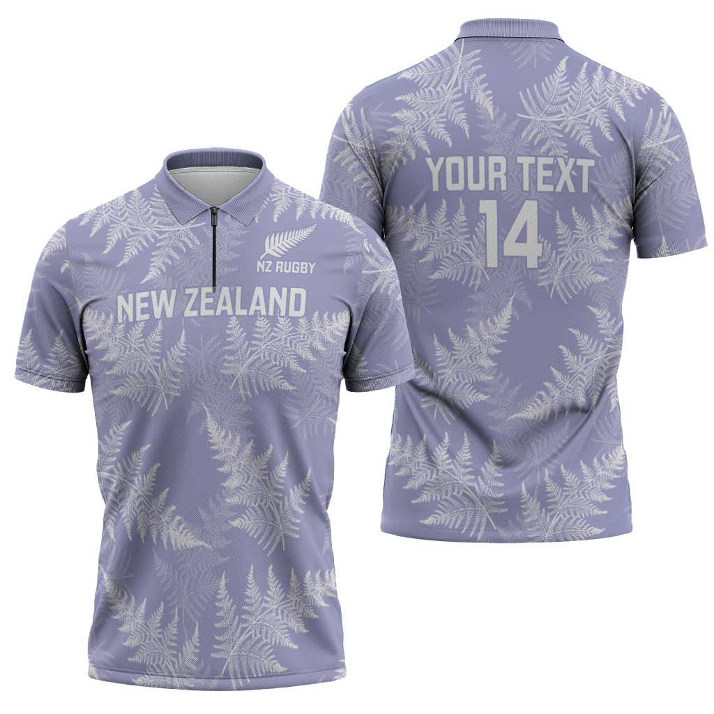 New Zealand Silver Fern Rugby Custom Zipper Polo Shirt Go Aotearoa Champions Purple Version - Aussie Hoodie