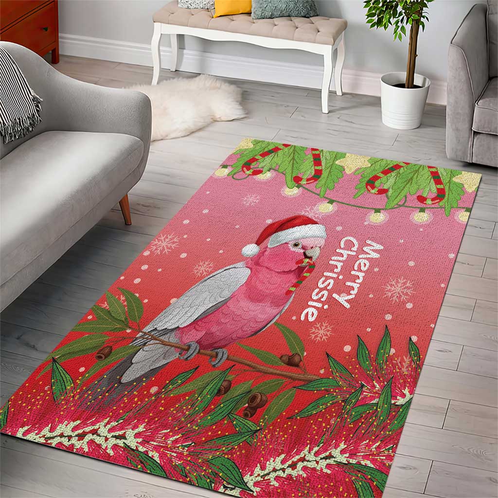 Galah Australia Christmas Area Rug Merry Chrissie Bottlebrushes - Aussie Hoodie