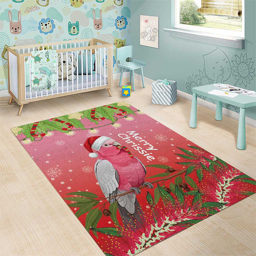 Galah Australia Christmas Area Rug Merry Chrissie Bottlebrushes - Aussie Hoodie