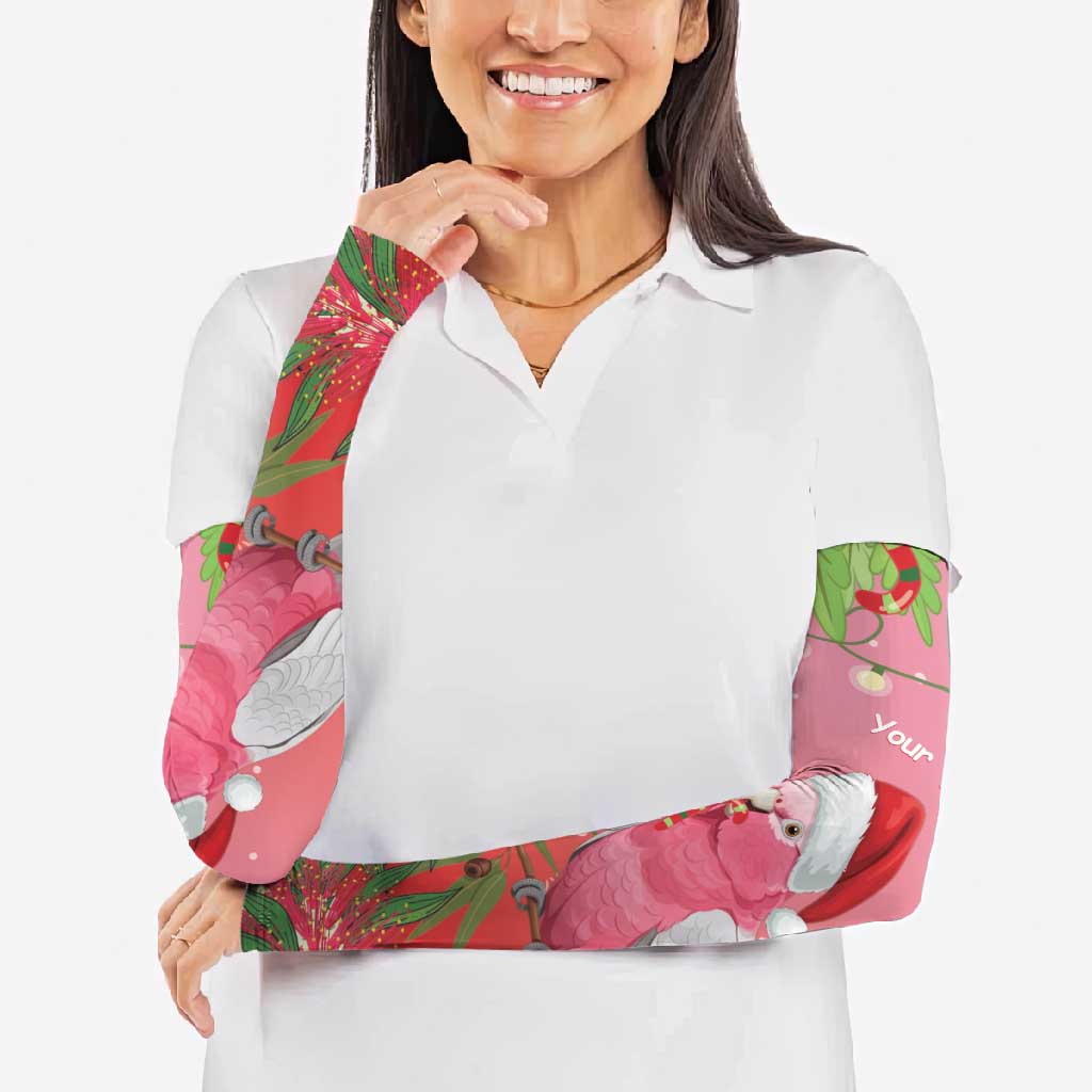 Galah Australia Christmas Arm Sleeves Merry Chrissie Bottlebrushes - Aussie Hoodie