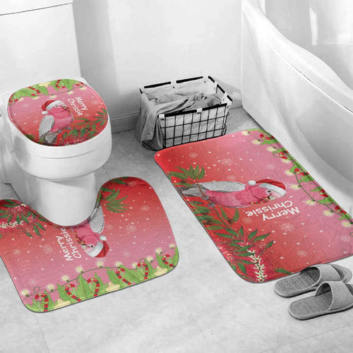 Galah Australia Christmas Bathroom Set Merry Chrissie Bottlebrushes - Aussie Hoodie