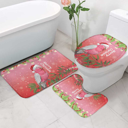 Galah Australia Christmas Bathroom Set Merry Chrissie Bottlebrushes - Aussie Hoodie