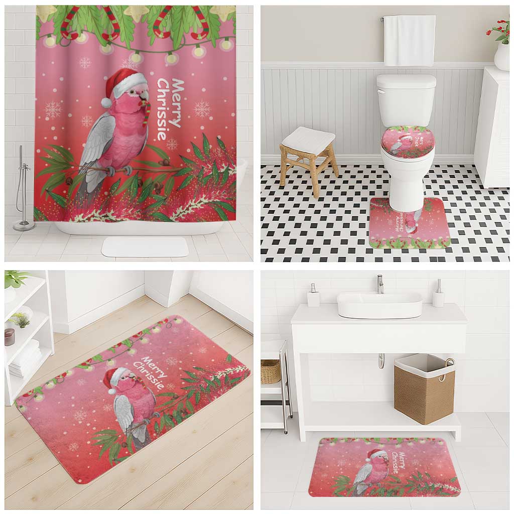 Galah Australia Christmas Bathroom Set Merry Chrissie Bottlebrushes - Aussie Hoodie