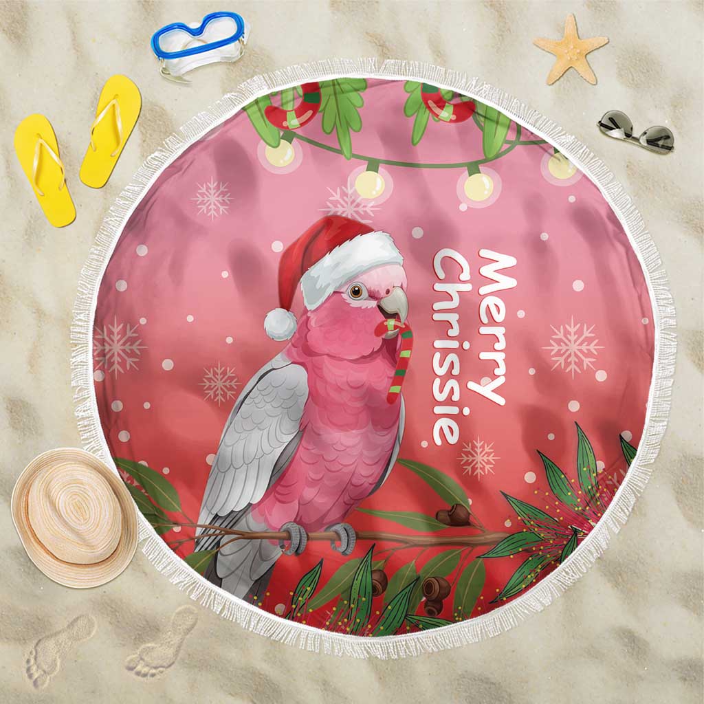 Galah Australia Christmas Beach Blanket Merry Chrissie Bottlebrushes - Aussie Hoodie